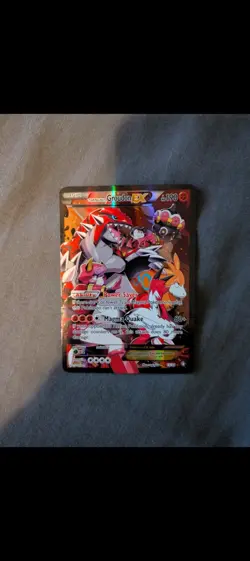 Pokemon TCG Team Magma's Groudon EX Holo Full Art Rare - Image 1