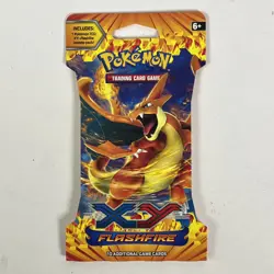 Pokemon "Flashfire" 10-Card Sealed Booster Pack (Mega Charizard) X1 - Image 1