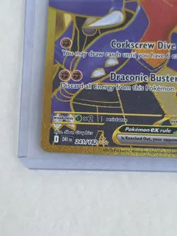 Pokemon Destined Rivals Cynthia's Garchomp EX Gold Hyper Rare Card 241/182 Mint - Image 5