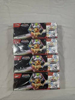 (4) Sam’s Club Pokemon Prismatic Evolutions Surprise Box & Booster Bundle SEALED - Image 1