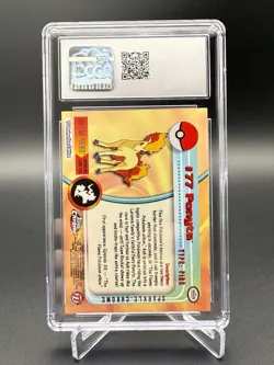 2000 TOPPS CHROME POKEMON T.V. SPARKLE #77 PONYTA Cgc 7 - Image 2