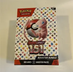 Pokemon Scarlet & Violet 151 Booster Bundle Box 6 Packs Mew Pokemon TCG English - Image 1