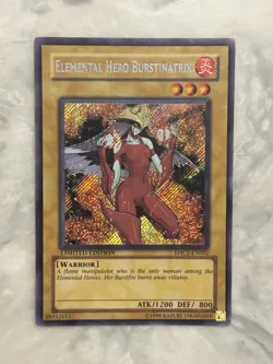 Yugioh: Elemental Hero Burstinatrix - EHC1-EN002 Limited Edition Secret Rare MP - Image 1