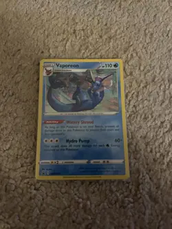 2020 Vaporeon COSMOS HOLO Black Star Promo card SWSH072 Pokemon SWSH - Image 1