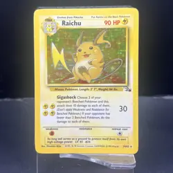 Raichu 14/62 - Base Set Fossil - Holo Pokemon Card NM / LP - Unlimited - Image 1