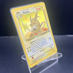 Raichu 14/62 - Base Set Fossil - Holo Pokemon Card NM / LP - Unlimited - Image 2