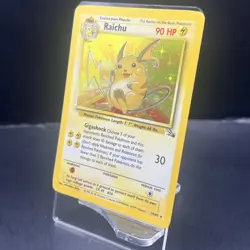 Raichu 14/62 - Base Set Fossil - Holo Pokemon Card NM / LP - Unlimited - Image 3