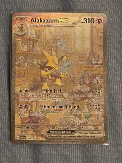 Pokemon TCG Alakazam EX 201/165 Scarlet & Violet 151 Card - Image 1