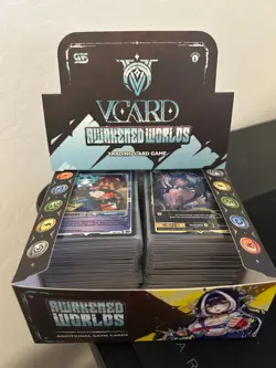 VCard Set 2: Awakened Worlds First Edition Booster Box (OPENED) - Bulk 300 Cards - Image 1