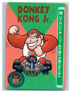 Donkey Kong Jr. Super Mario Kart No.11 Japanese Card tcg BANDAI Nintendo D057 - Image 1