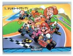 Mario Kart Super Mario Bros Card Japanese Nintendo Banpresto TCG Japan - Image 1