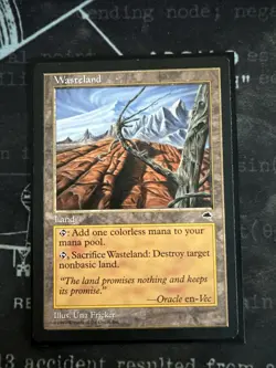 MTG Magic the Gathering Wasteland Tempest Land Uncommon - Image 1