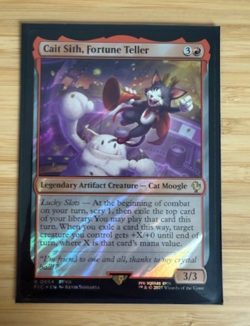 MTG: Cait Sith, Fortune Teller (Surge Foil) Commander: Final Fantasy Foil NM - Image 1