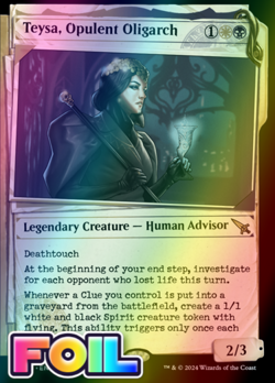 x1 Teysa, Opulent Oligarch MKM MTG 370 FOIL SHOWCASE RARE M/NM 1x - Image 1
