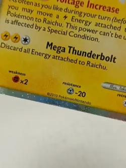 Raichu Holo Rare Pokemon Card 83/90 HGSS 2010 - Voltage Increase #LIVE - Image 4