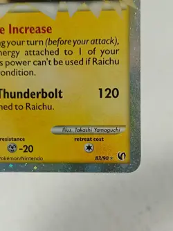 Raichu Holo Rare Pokemon Card 83/90 HGSS 2010 - Voltage Increase #LIVE - Image 5