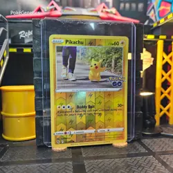 Pikachu Pokemon Go Reverse Holo Pokemon TCG 027/078 Common - Image 2