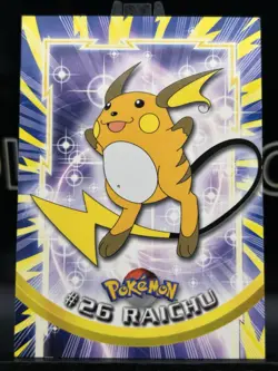 Raichu #26 Topps 1999 Blue Label TV Animation Edition Non Holo Pokemon 1999 LP - Image 3