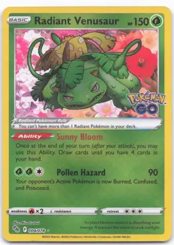 Pokemon GO #004/078 Radiant Venusaur - Image 1