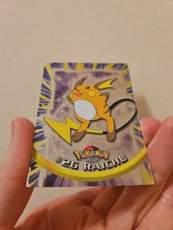 Vintage 1999 Pokemon RAICHU HOLO Topps Chrome TV Animation Card 26 - Image 1