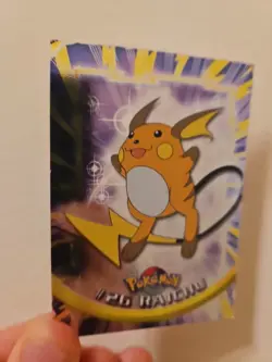 Vintage 1999 Pokemon RAICHU HOLO Topps Chrome TV Animation Card 26 - Image 2