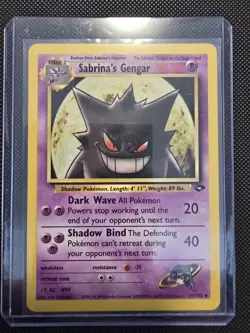Pokemon Sabrina's Gengar 29/132 Gym Challenge Unlimited LP - Image 1