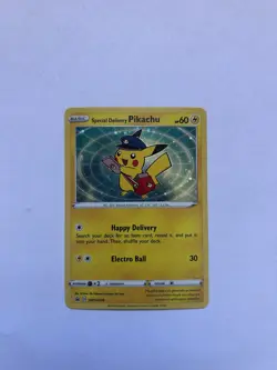 Pokemon Special Delivery Pikachu Holo Promo - SWSH074 - Mint Condition - Swirl!! - Image 1