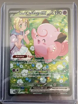 Lillie's Clefairy EX 184/159 SV09 Journey Together SIR Pokemon TCG - Image 1