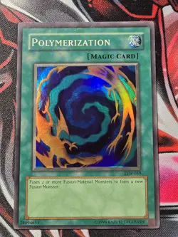 Yugioh! Polymerization - LOB-059 Unlimited Edition Super Rare - MP - Image 1