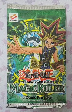 Yu-Gi-Oh! 2002 Magic ruler unlimited booster pack - old Konami logo - Image 1