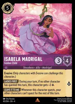 Isabela Madrigal - Golden Child (045) Ursula's Return Disney Lorcana - Image 1