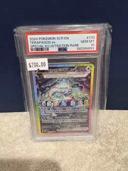 Pokemon TCG Terapagos EX Card 170/142 Sv07 Stellar Crown Sir PSA 10 Gem Mint - Image 1