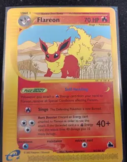Flareon Pokemon Card EX Skyridge 8/144 Rare Holo 2003 WOTC NM #Live - Image 2