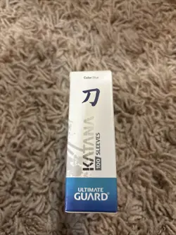 100 Ultimate Guard Katana Blue Card Sleeves Standard Size Deck Protectors - Image 4