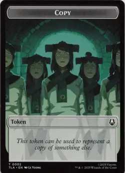 Copy (0002) // Soldier (0011) Double-Sided Token T Avatar: The Last Airbender NM - Image 1