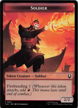 Copy (0002) // Soldier (0011) Double-Sided Token T Avatar: The Last Airbender NM - Image 2