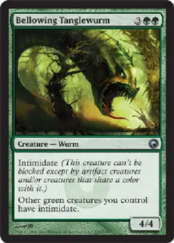 BELLOWING TANGLEWURM Scars of Mirrodin MTG Magic the Gathering Cards DJMagic - Image 1