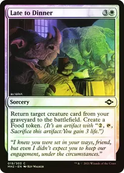 MTG - Late to Dinner - Foil - Modern Horizons 2 - Magic the Gathering - Image 1