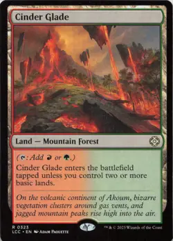 Cinder Glade R Commander: The Lost Caverns of Ixalan 323 NM MTG - Image 1