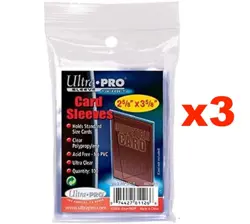 3 x 100 Ultra Pro Trading Card Protector Sleeves Penny Pokemon MTG Magic AFL 300 - Image 2