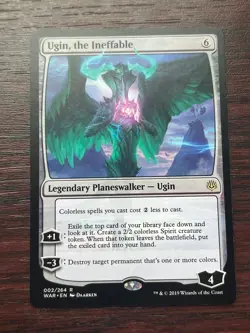 1x UGIN, THE INEFFABLE - War of the Spark/Commander - MTG - Magic the Gathering - Image 1