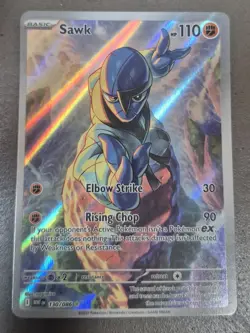 Sawk 130/086 - Pokemon TCG White Flare - NM Illustration Rare FULL ART - Image 1