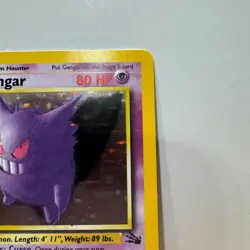 Pokemon Gengar TCG Fossil Holo Card 5/62 Unlimited Holo Rare - Image 4