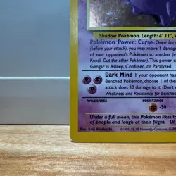 Pokemon Gengar TCG Fossil Holo Card 5/62 Unlimited Holo Rare - Image 5