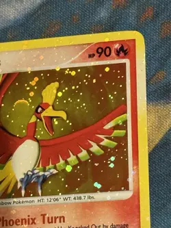 Ho-Oh 10/132 Secret Wonders Holo Bleed Error Pokemon Card MP/LP - Image 5
