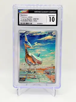 Pokemon Skarmory Surging Sparks Illustration Rare #209 CGC 10 Gem Mint - Image 1