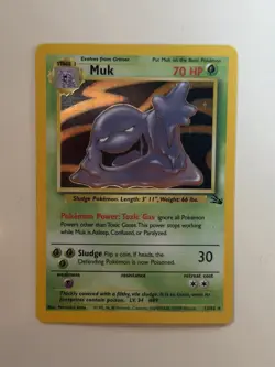 Pokemon Muk Fossil Holo 13/62 TCG English 1999 Vintage NM/LP NICE CARD! - Image 1