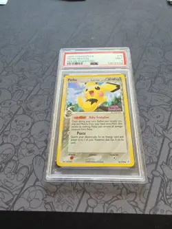 Pokemon: Pichu STAMPED #76/110 Reverse Holo Rare Holon Phantoms 2006 - PSA 9 - Image 3