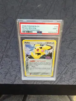 Pokemon: Pichu STAMPED #76/110 Reverse Holo Rare Holon Phantoms 2006 - PSA 9 - Image 4