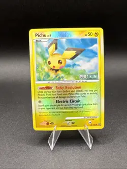 Pokemon Pichu Stormfront Reverse Holo Card 45/100 Platinum Burger King - Image 1